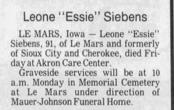 Clipping from Sioux City Journal